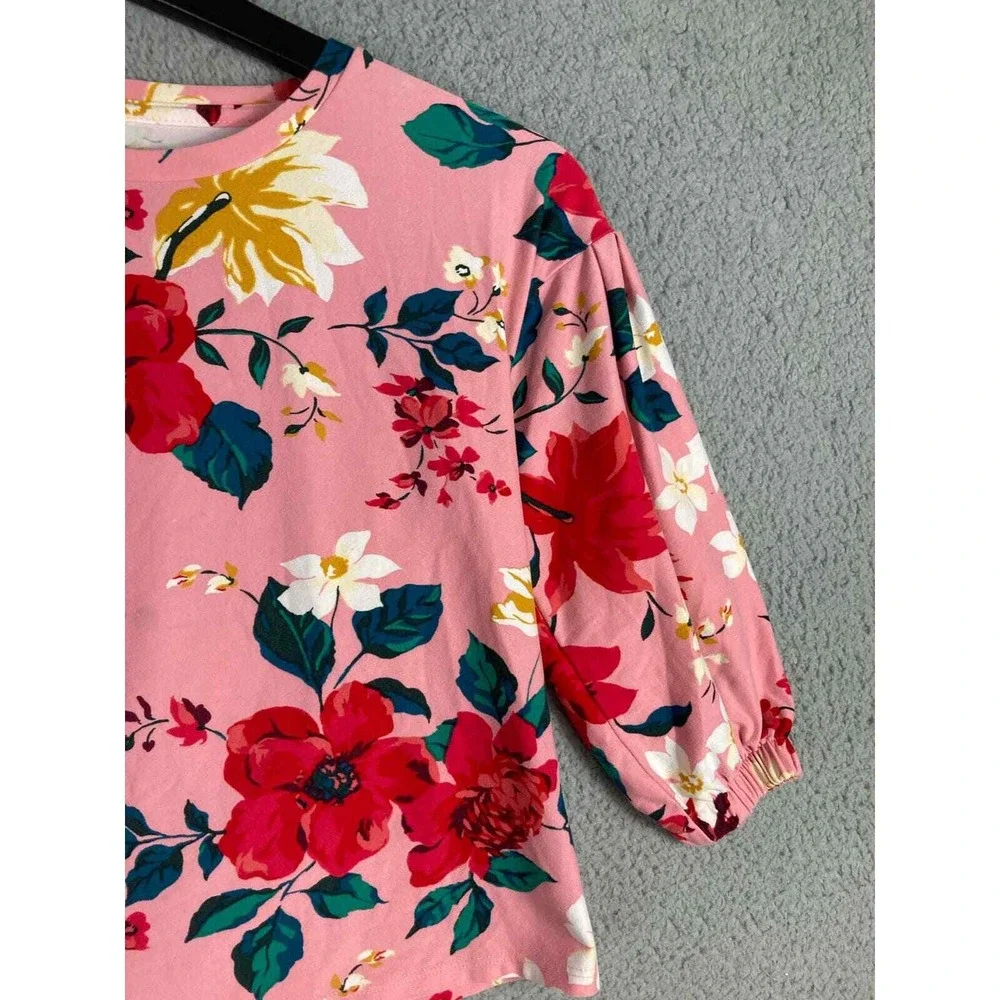 Old‎ Navy Girls Pink Floral Top Long Sleeve Shirt Size Small Casual Fashion Cute